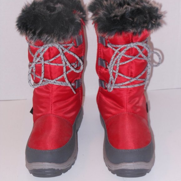APRES BY LAMO RED & GRAY BOOTS SIZE 6 MEDIUM - Picture 7 of 7